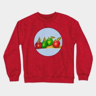 Green and Red Apples Crewneck Sweatshirt